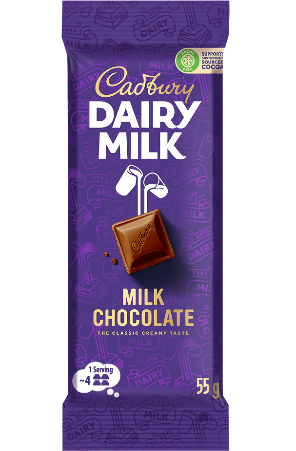 Cadbury Original Moulded Chocolate 55Gx18