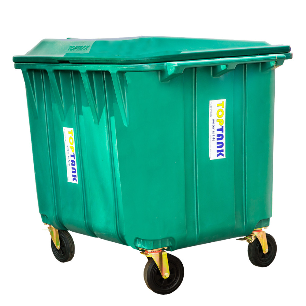 Toptank 1,100litre Garbage Bin with Wheels