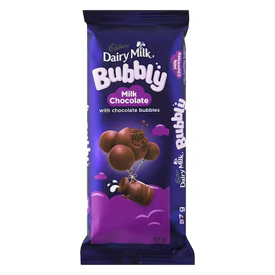 Cadbury Dairy Milk Bubbly Moulded Chocolate 87Gx24