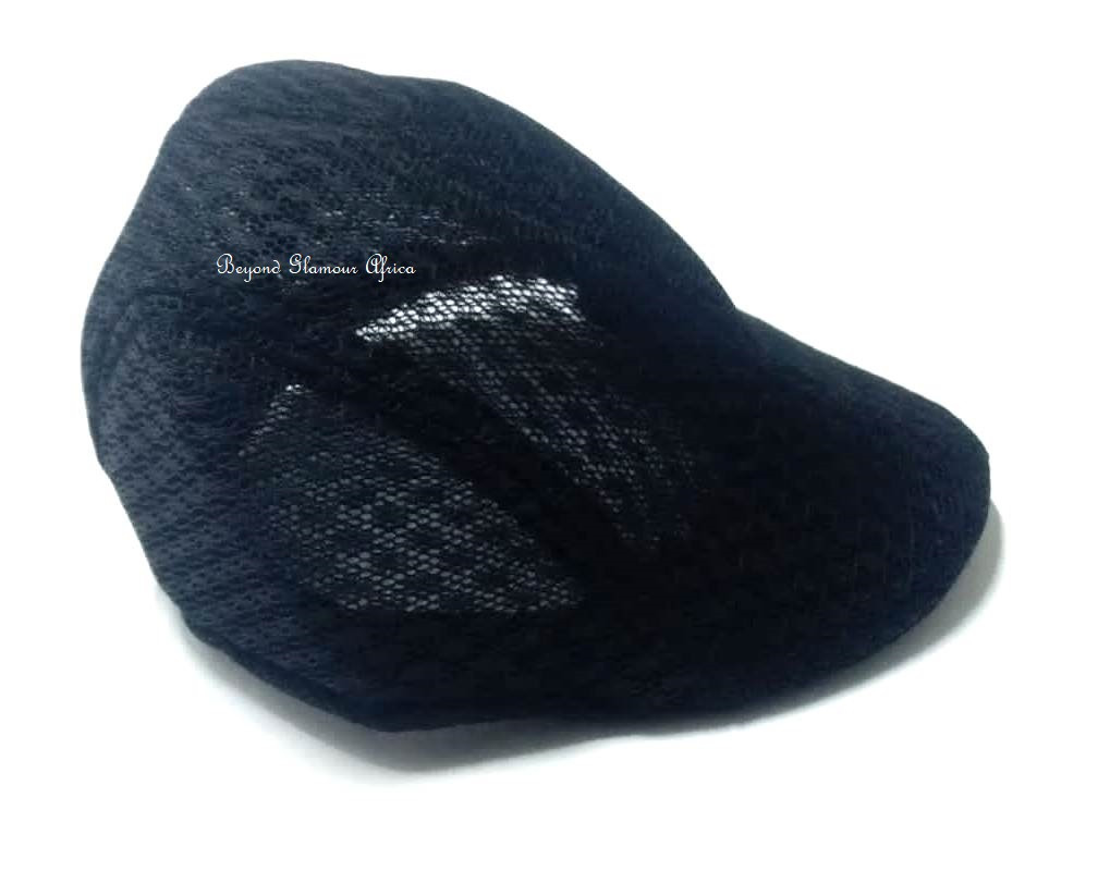 Unisex Black Newsboy cap