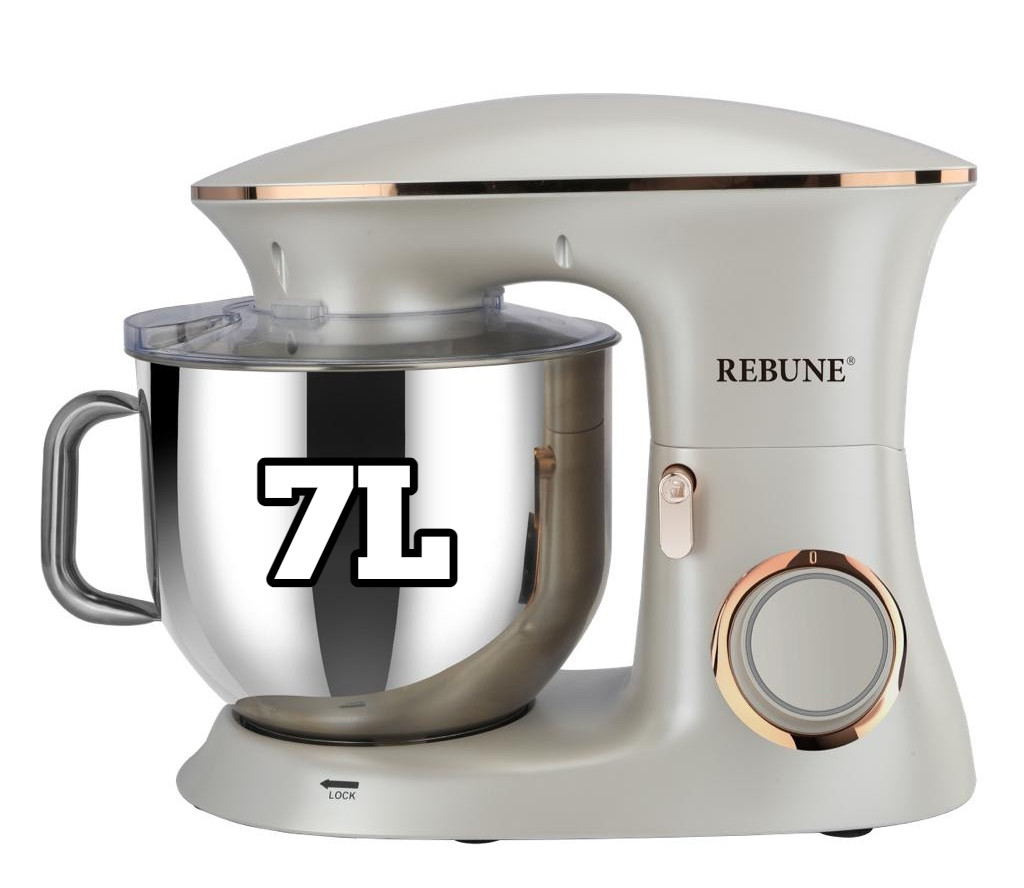 White 7L Stand Food Mixer with Splash Guard