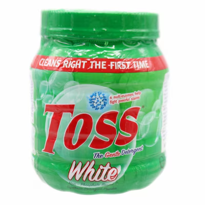 Toss White 12x500gm Plastic Container