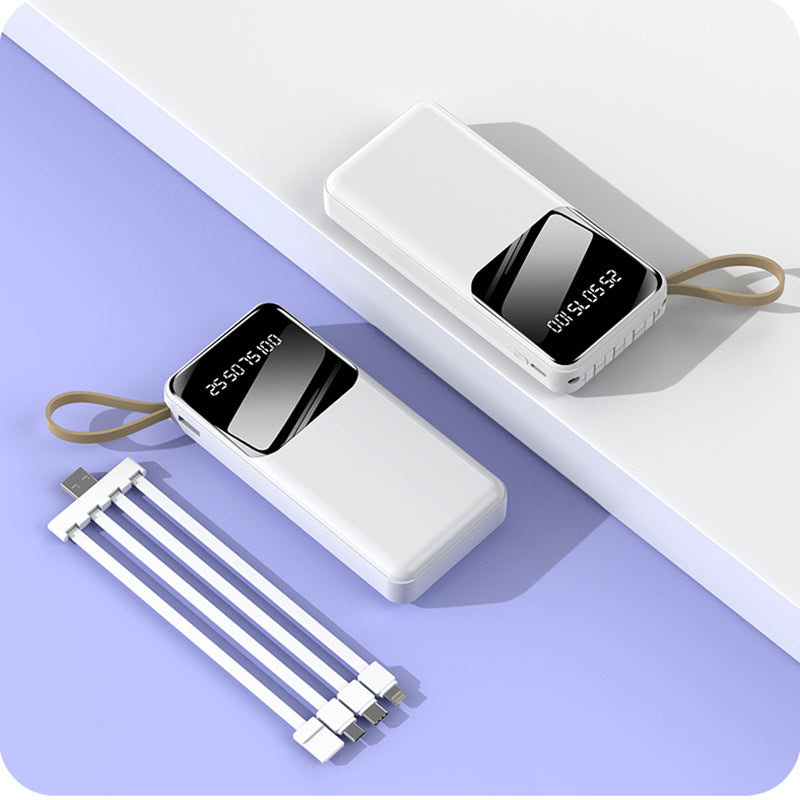 Amaya APW-01 Power Bank 20000mAh fast charging with 4 lines for iPhone, Type C, Micro and USB ports