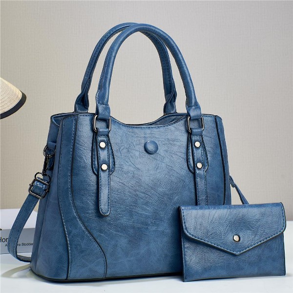 SMART DESIGN 2 IN 1 WOMEN HANDBAG-BLUE