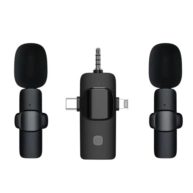 Wireless Lavalier Microphone Mic For iPhone Ipad Android Type-C