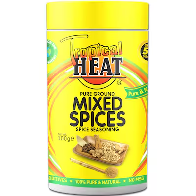 TROPICAL  HEAT MIXED SPICES 6X100G JAR