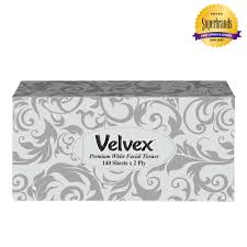 Velvex Facial Tissue Silver 140 sheets 24s