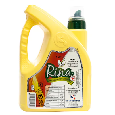 Rina Vegetable Oil 12x1lit Plastic Jerican