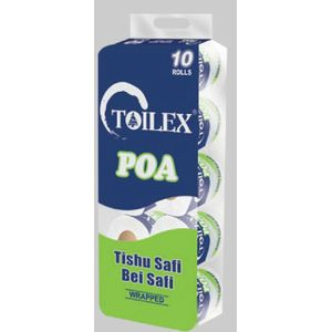 Toilex Toilet Tissue Poa White 10s Wrapped