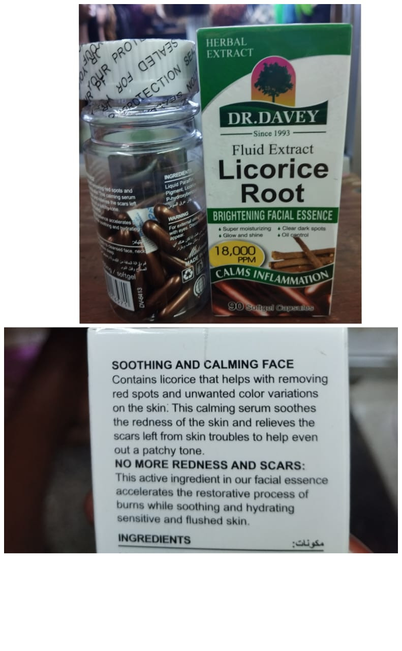 Licorice capsules