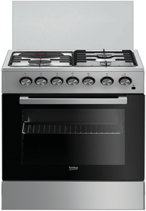 BEKO 60CM FREESTANDING COOKER: FSS531110GS