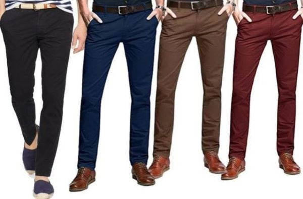 men khaki trousers a pack of 4pcs