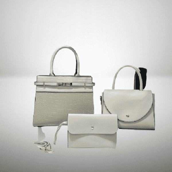 LADIES FASHION LEATHER SLING BAG-BLACK