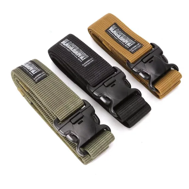 BLACKHAWK Black Web Duty Belt with Hook and Loop Closure