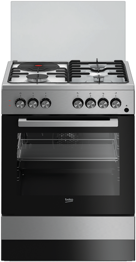 BEKO 60CM FREESTANDING COOKER: FSET63110DX