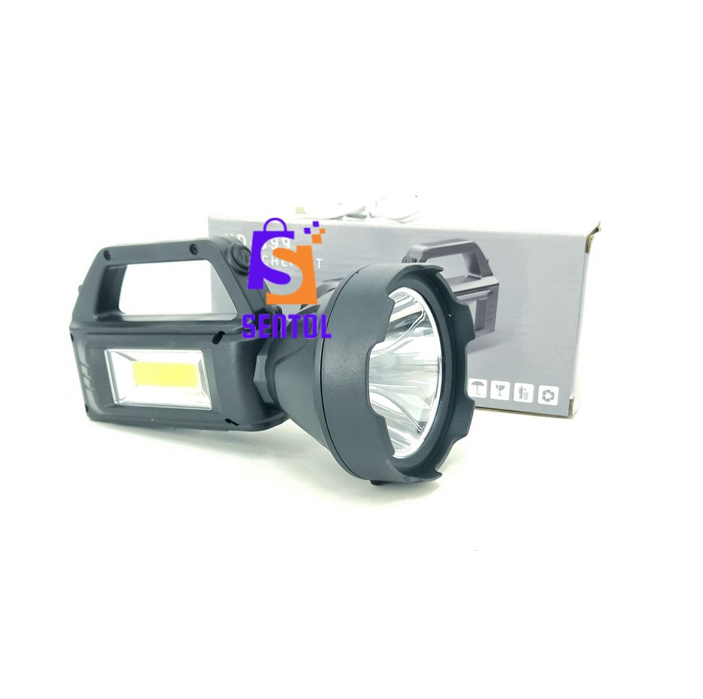 YD899 Mini Searchlight Rechargeable Solar LED Flashlight Torch