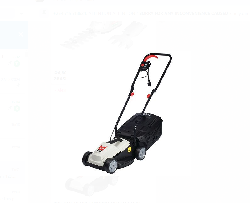 Ryobi lawn mower electric 1200w 320mm plastic deck