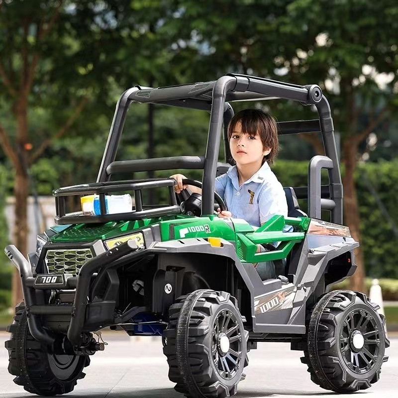 Children’s Electric 4×4 Buggy Dual Drive Riding Car Green