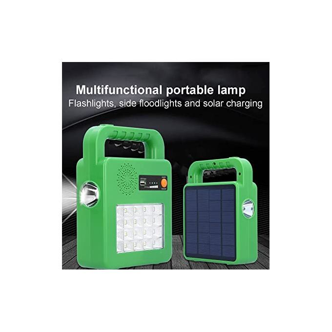 Outdoor Portable Led Solar Light With Bluetooth Speaker, Strong Light, Emergency Lighting