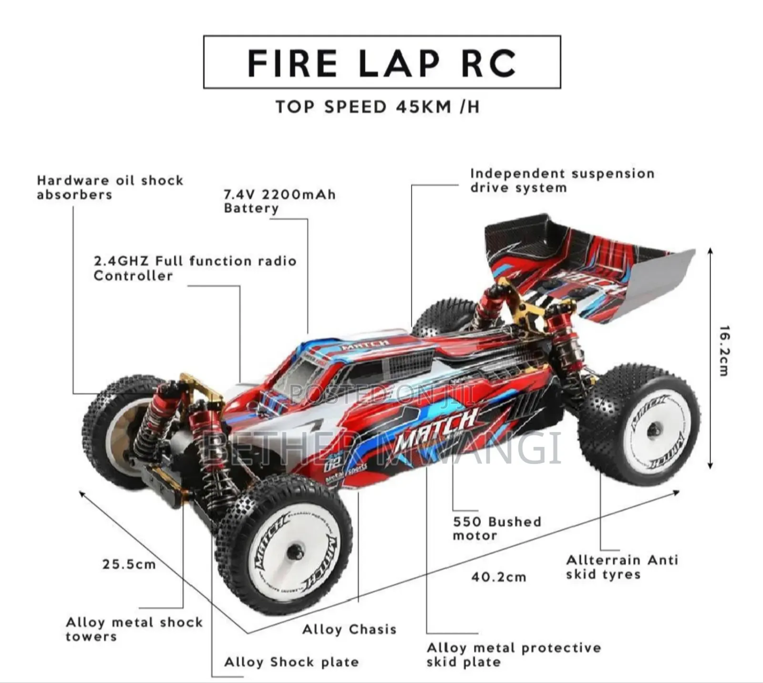 4×4 Fire Lap RC
