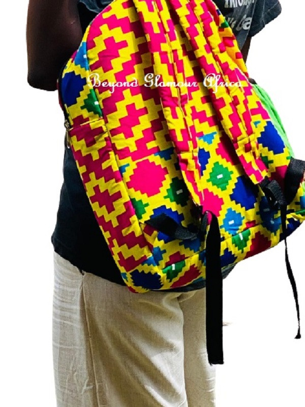 Unisex Multicolor ankara bacpack