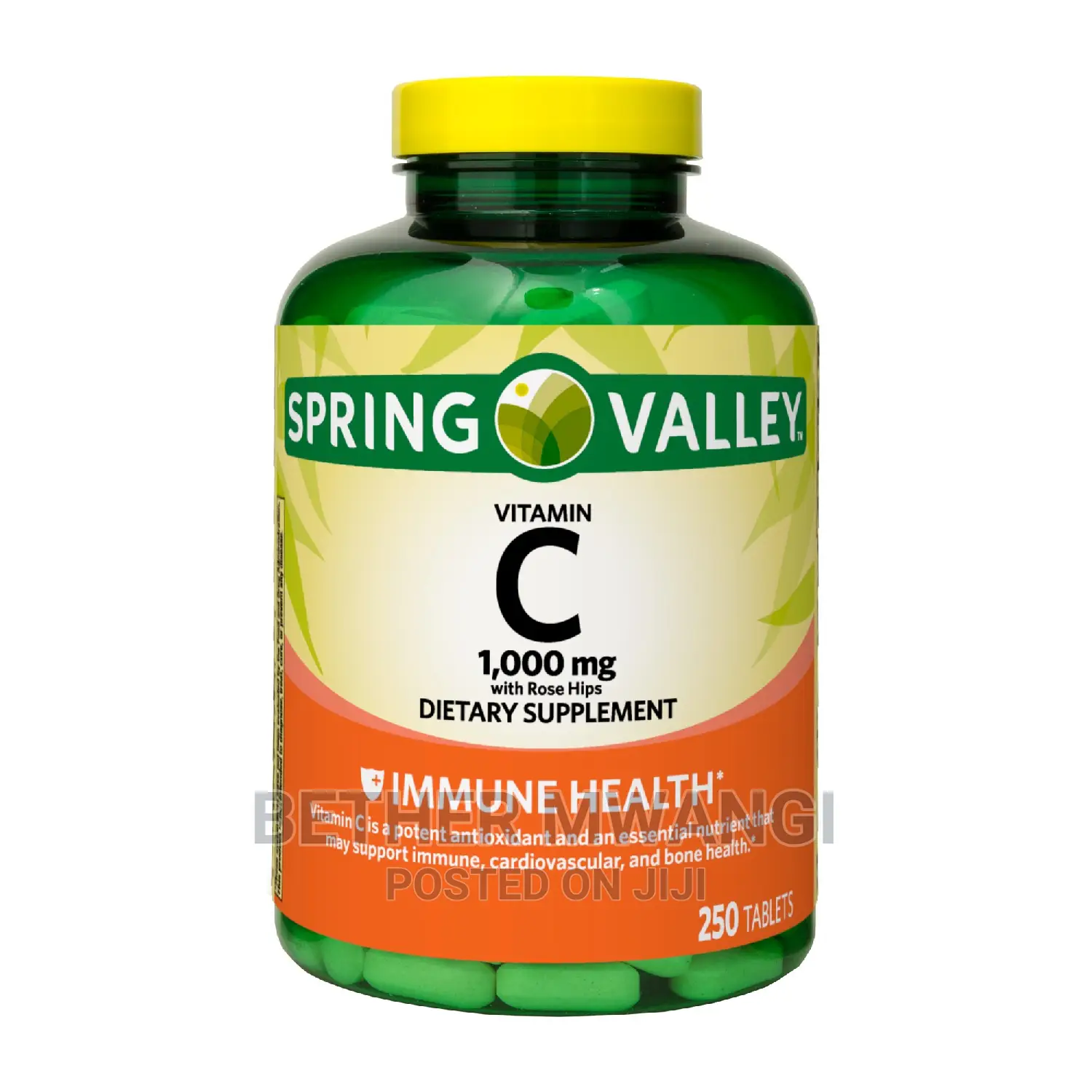 Spring Valley Vitamin C With Rose Hips Tablets, 1000 Mg