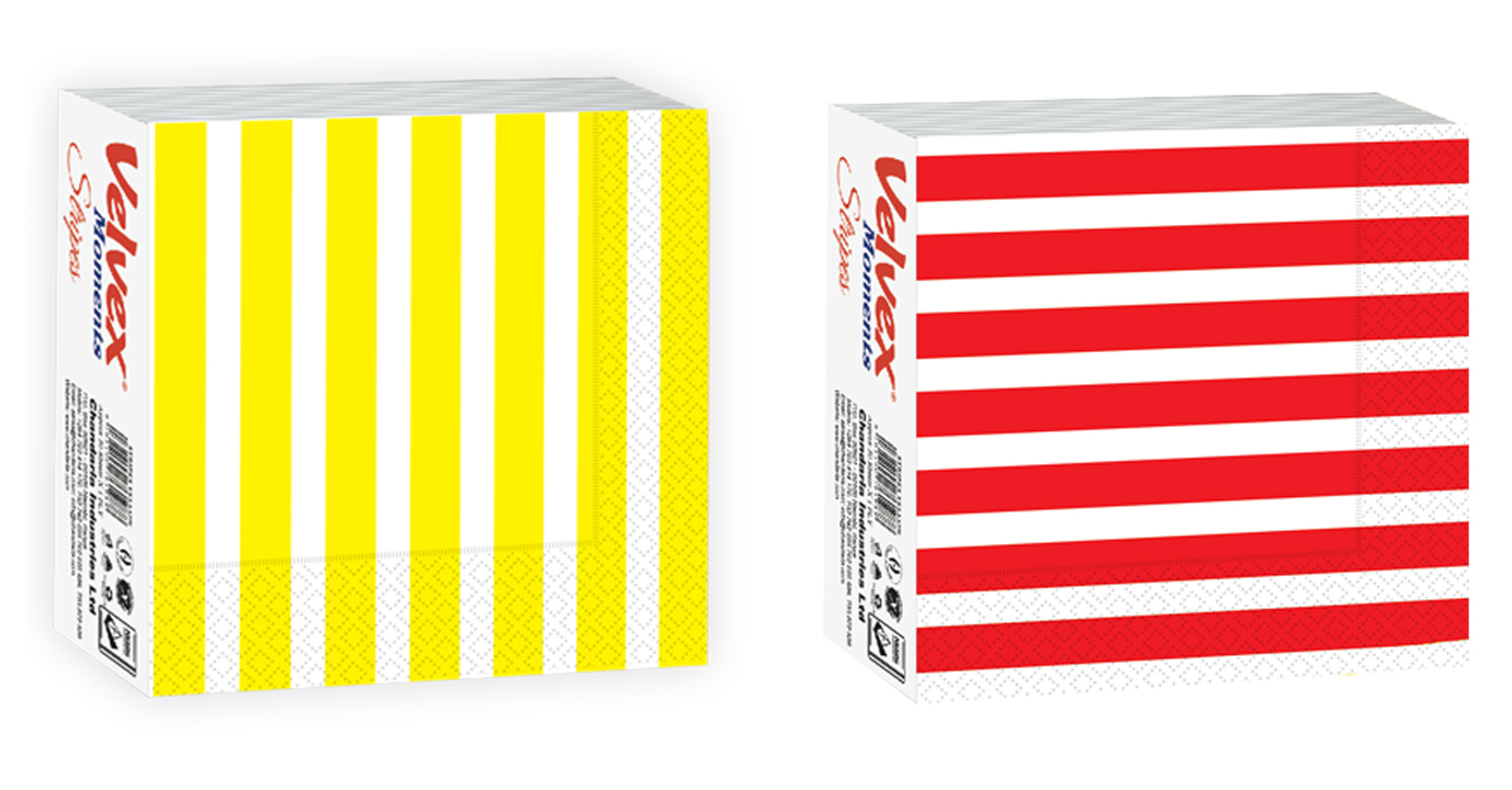 Velvex Moment Stripes Serviettes