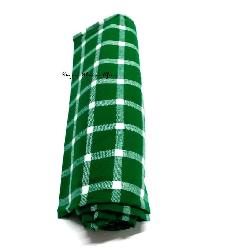 Green maasai traditional shuka
