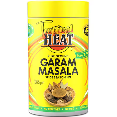 TROPICAL  HEAT GARAM MASALA 6X100G JAR