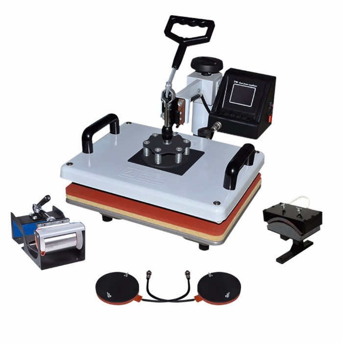 New Design Combo Heat Press Machine 5in1 Digital Printers Tshirt Printing Machine