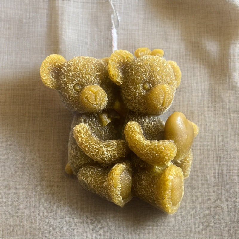 Snuggle Bear Bees Wax Candle