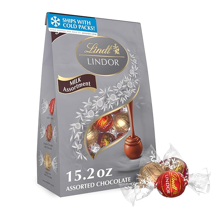 Lindt Lindor Milk Assorted  8x137GM