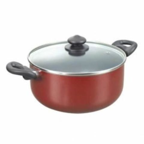 Ramtons Maroon 24cm Non-Stick Casserole 2h Ramtons Master Chef-Rt/106