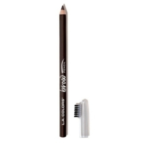 La Colors On Point Brow Pencil W/Built-in Brush Dark Brown CBP396