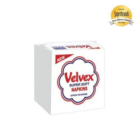 Velvex White Standard Serviettes