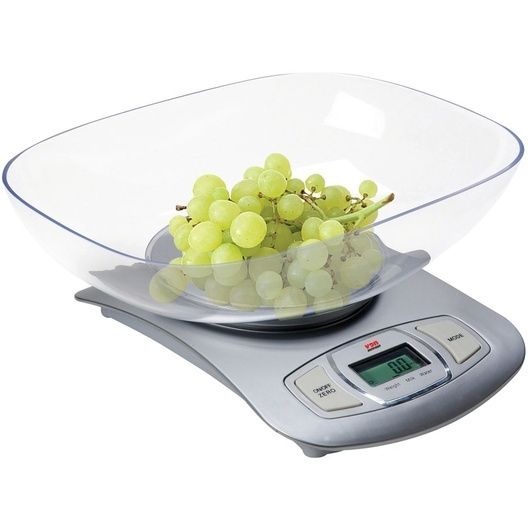 Von VSWK01MCX Kitchen Weighing Scale, 5KG, Electronic – Stainless Steel