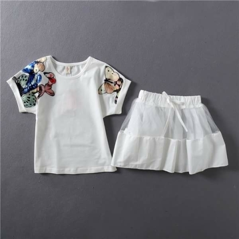 Girl's tutu skirt and Tshirt Set