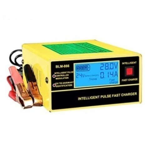 English LCD Display Full Automatic Car Battery Charger 150V/250V To 12V 24V Smart Fast Power Charging For Wet Dry Lead Acid