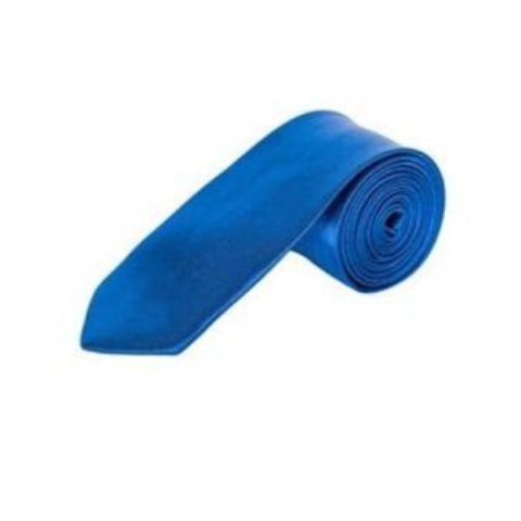 Fashion Royal Blue Men's Satin Medium Neck Tie