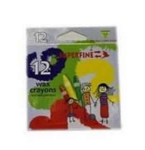 Superfine Wax Crayons 12 Pieces