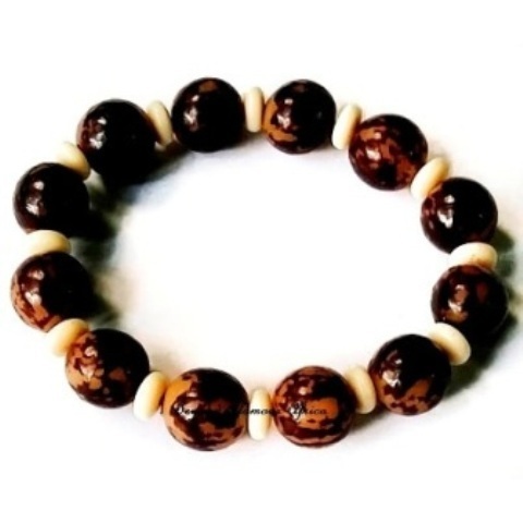 Ladies Brown cream Shamballa Bracelet