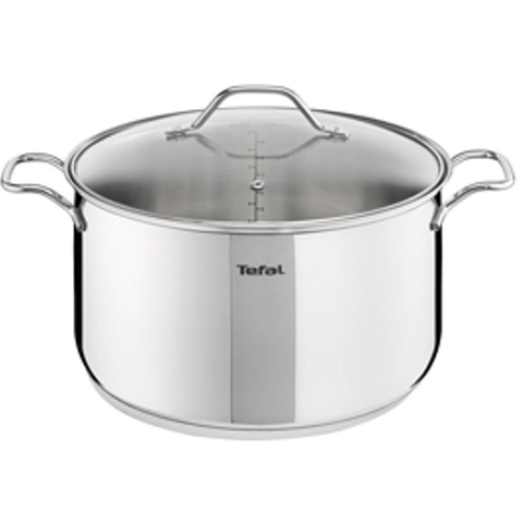 Tefal Intuition Stainless Steel Stewpot + Glass Lid