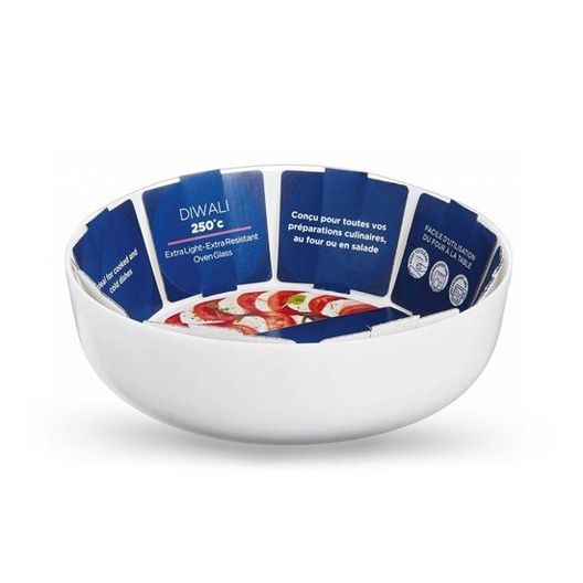 Luminarc N3273 Diwali White Service Platter - 22cm