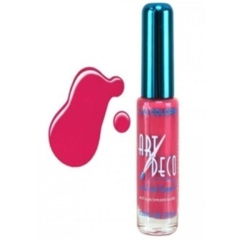 La Colors Art Deco Nail Art Polish Intense Pink CNA921