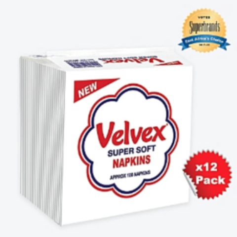 Velvex White Elegance Serviettes