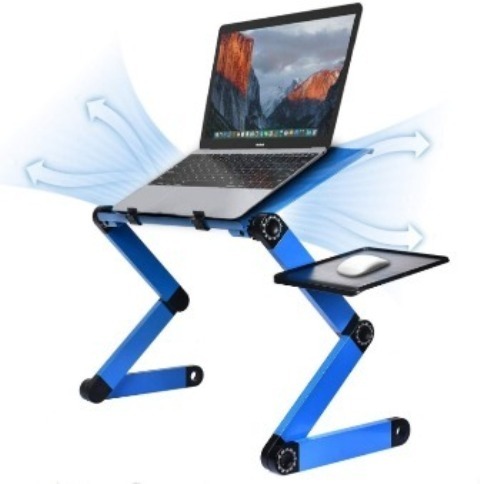 Cooling Pad Aluminum Cooling Laptop Stand Fan Cooler 5 Fans LED Holder