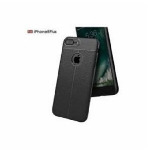 Autofocus For Apple iPhone 8 Plus Luxury Soft Silicon Litchi Striae Leather Case Coque Shock Proof For iPhone 8Plus Back Cover Case