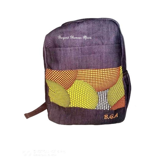 Denim Ankara Laptop Backpack