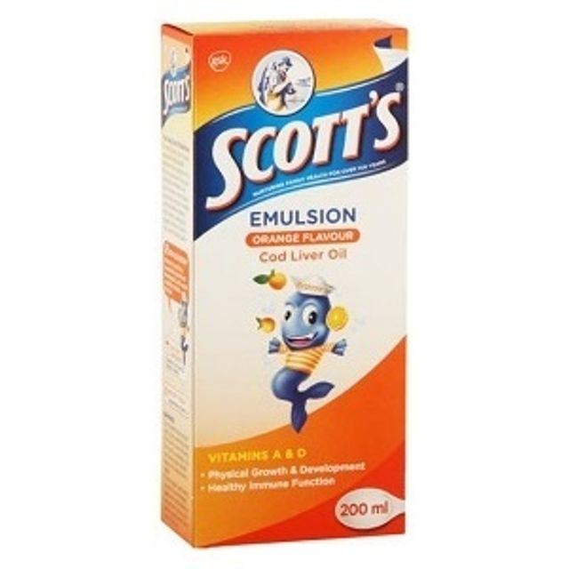 Scott's Emulsion Food Cod Liver Oil Orange 200 ml