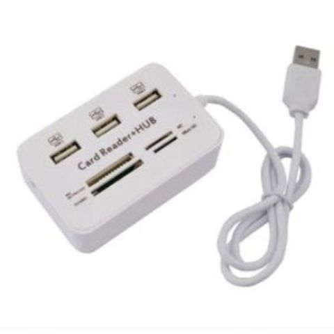 USB 2.0 Hub 3 Port + 4 Slot Card Reader